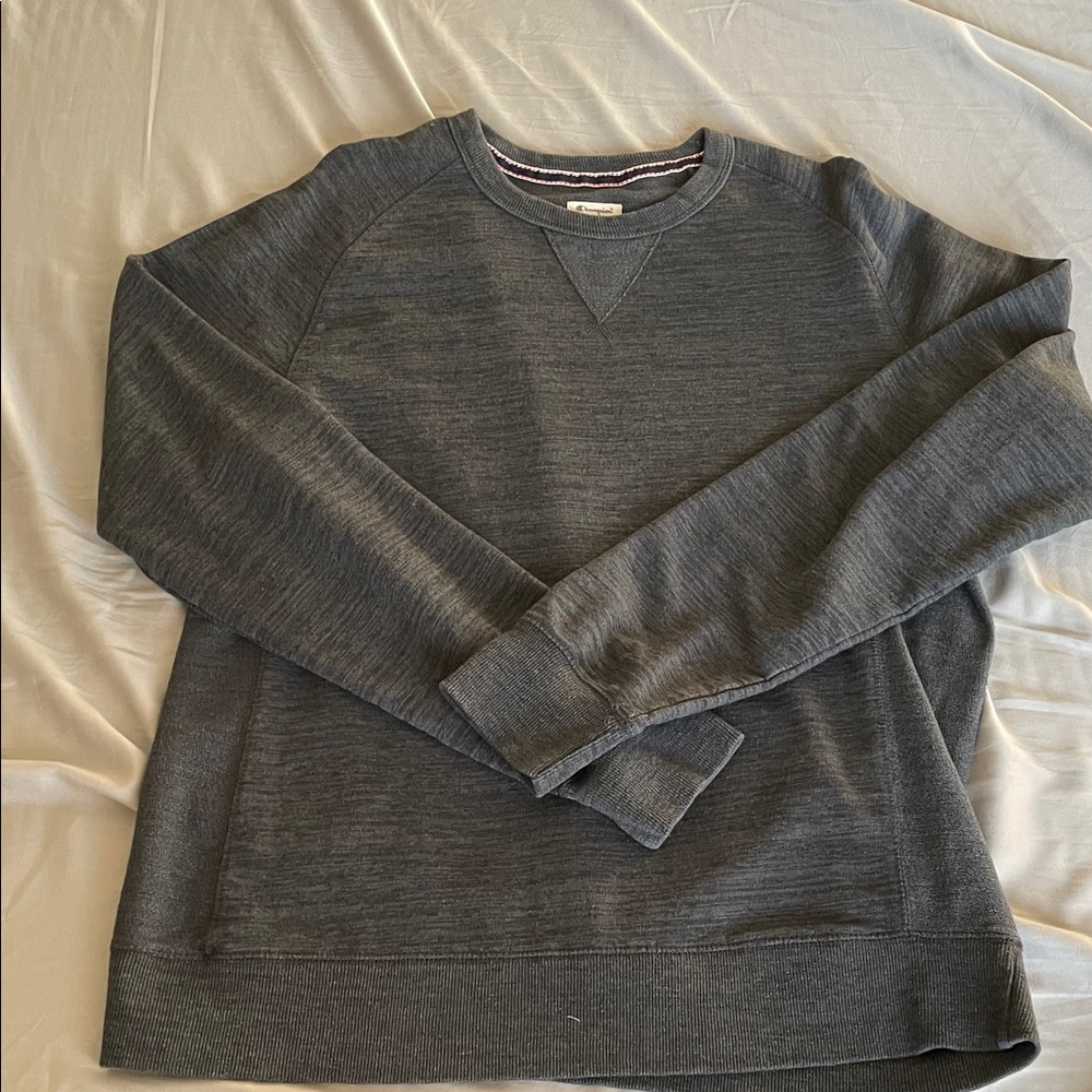 Champion Men's Charcoal Crewneck Sweater